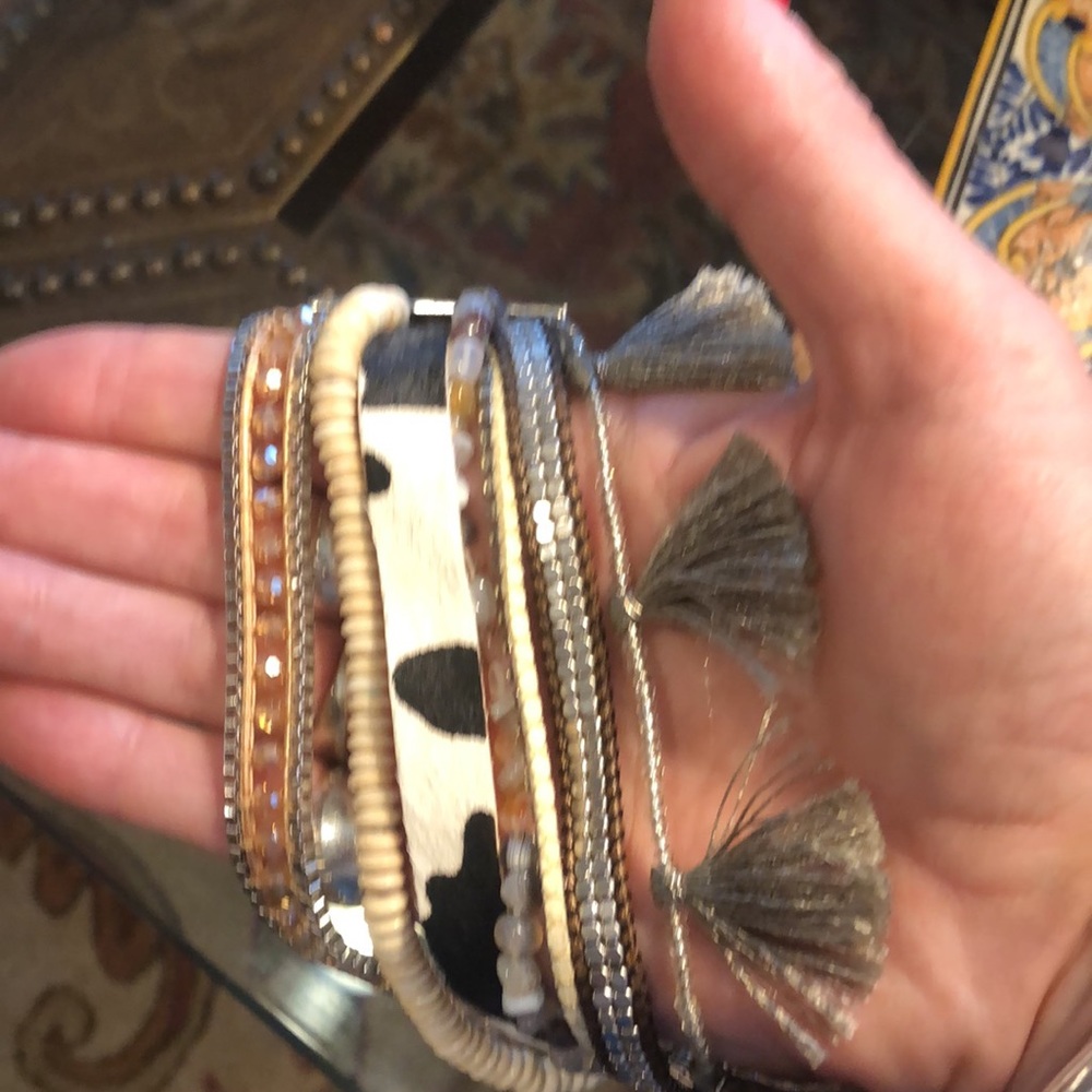 Victoria Emerson magnet closure multi strand bracelet - Picture 2 of 7